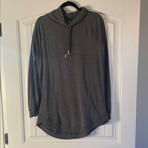 Women's Gray Cowl Neck Sweatshirt
